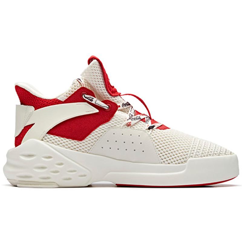 Coca Cola x Anta Bastard Mid Top Sports Casual Shoes Men's Red White Sneakers