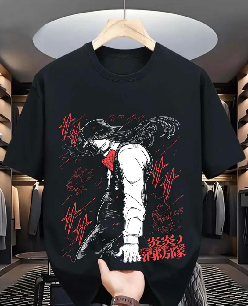 

Шинра Кусакабе Пожарный отряд Футболка Скитару Сёнен Тамаки Футболка пожарных 2XL