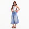 Pantaloni Capri in Denim Larghi Pieghettati Corti Estivi Vintage alla Moda per Donna Versatili Larghi Dritti Snellenti Casual Pantaloni Capri