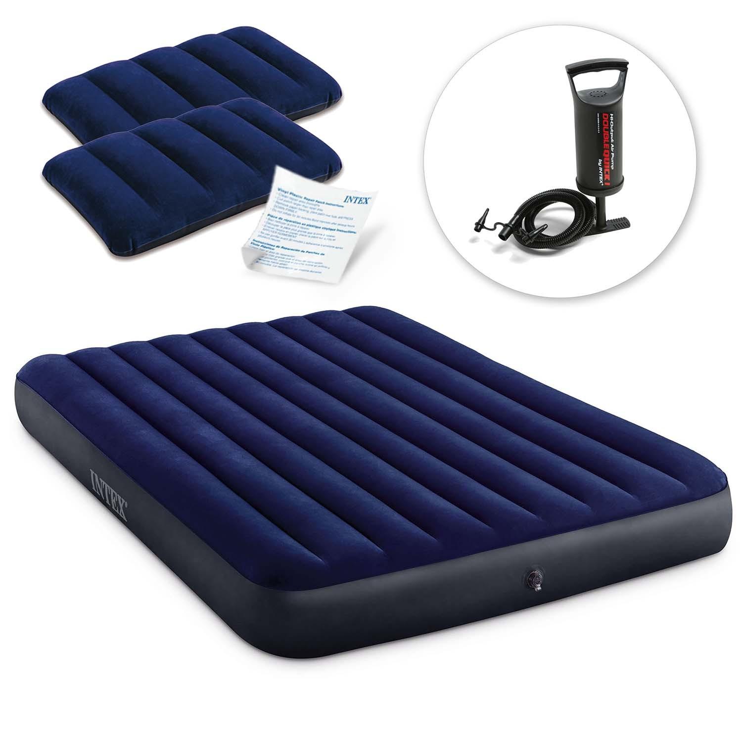 Inflatable mattress 203x152x25 cm with piston pump INTEX 64765