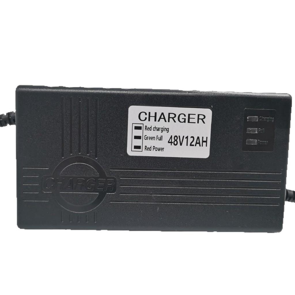 48V 12AH Smart Three-Stage Lead-Acid Battery Charger for Electric Scooters