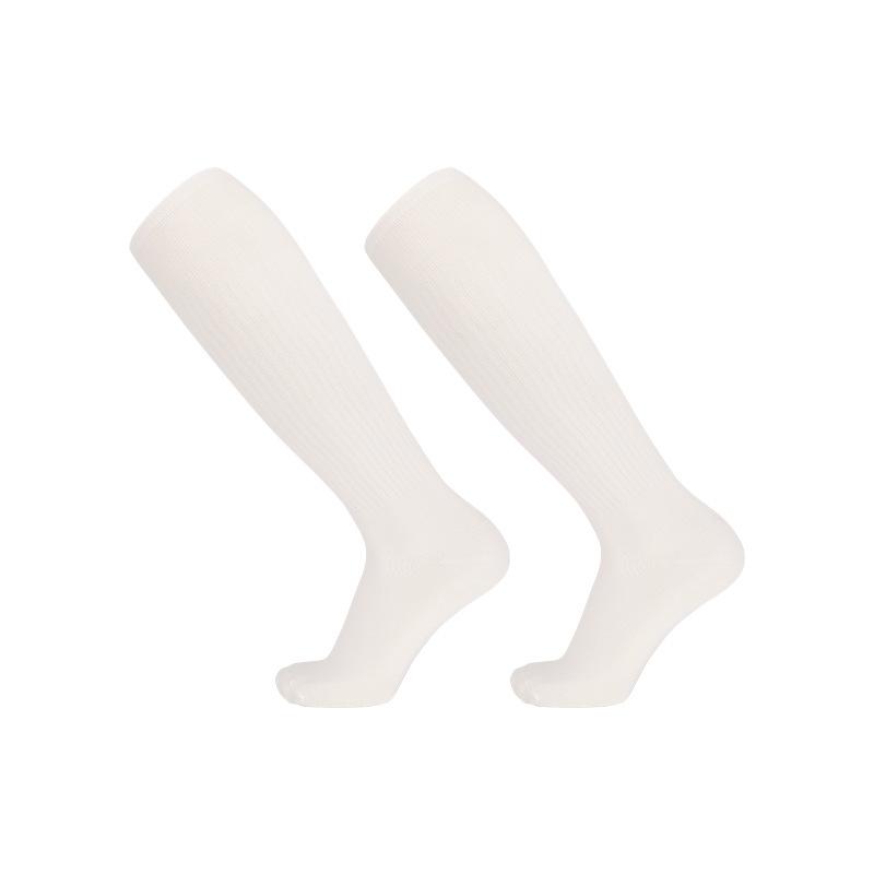 

2026 Thin Solid Color High Tube Training Football Socks Breathable Sweat Absorbing Professional Sports Socks Knee Socks m (shoe sizes 34-38) белый