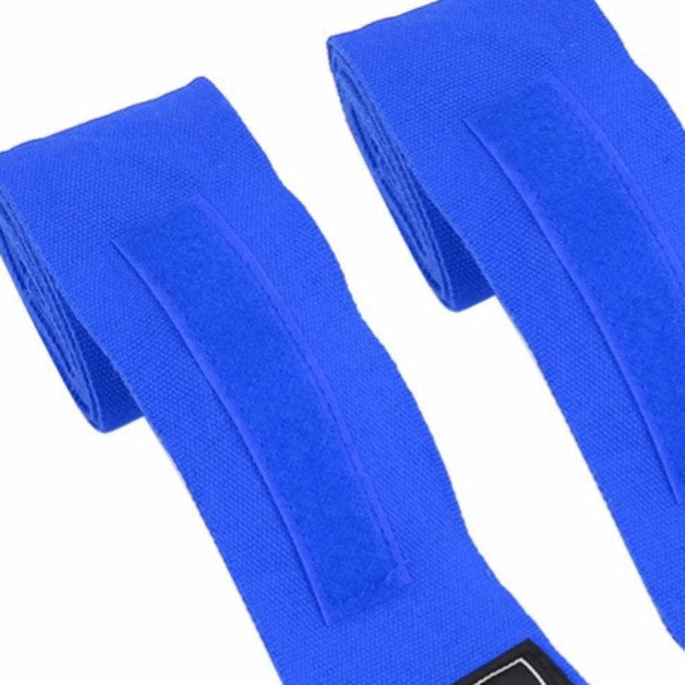 2pcs Stretch Fabric Boxing Hand Wraps Cotton Material Blue Boxing Hand Wraps  Boxing Training Cotton Hand Wraps
