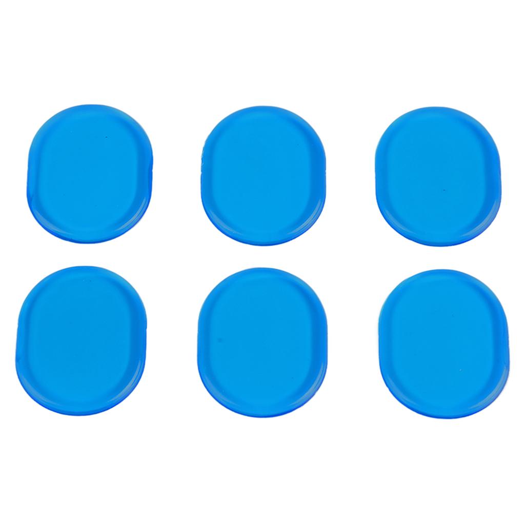 6 Pcs Drum Dampener Silicone Soft Gel Pads Reduce Volume Drum Silencers for Home Practice Blue