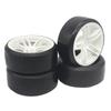4Pcs RC 1:10 Drift Car Plastic Wheel Rim &Tyre Tires For HSP 94123/94122/94103/D4/D3