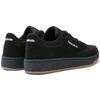 Reebok CLUB C 85 W+ Abrasion Resistant Height Increasing Low top Skateboard Shoes Unisex Black Warrior Sneakers 24FRC901U0GH0