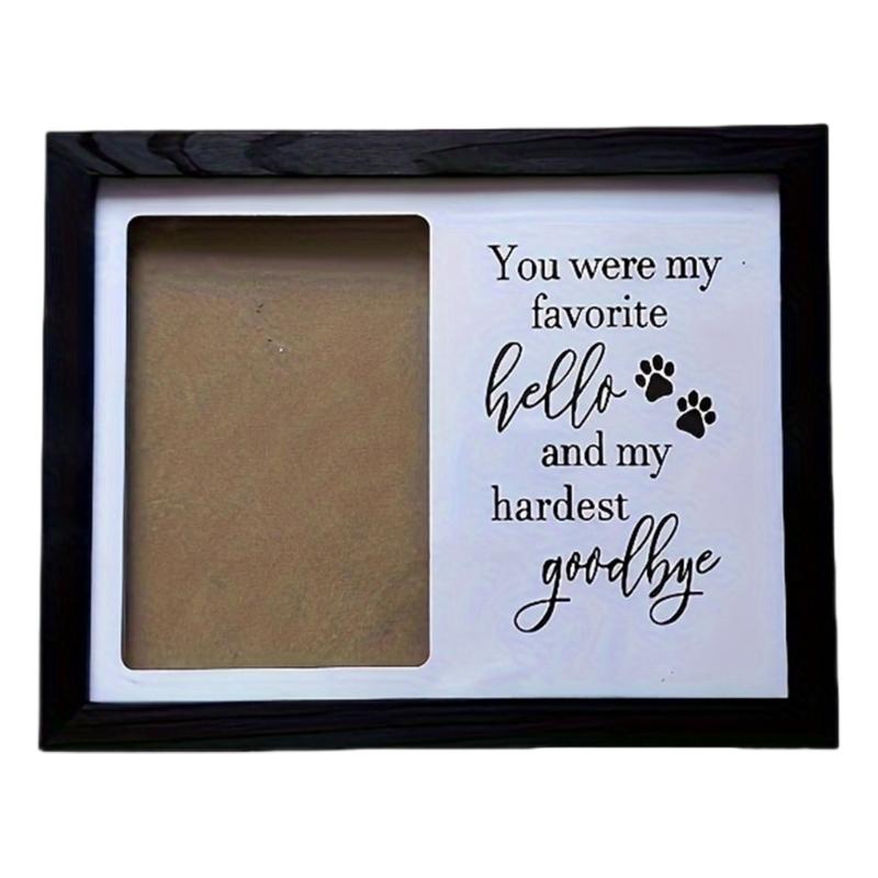 Photo Frame Pet Memorial Pictures Frame with Dog Cats Photo Holder Sympathy Gift Photo Sign Home Desktop Decors