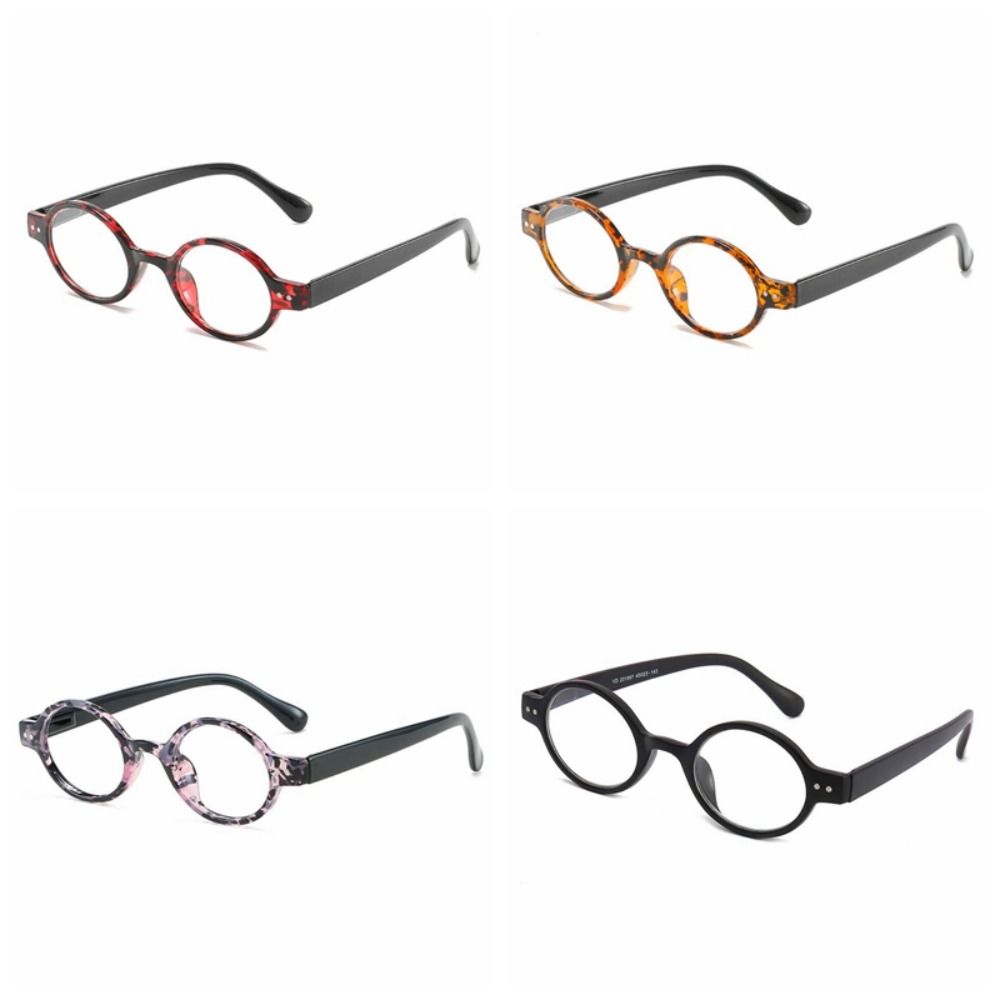 Zinc Zinc Alloy Elderly Reading Glasses Retro Tortie Elliptical Frame Eyewear  Mother's Day
