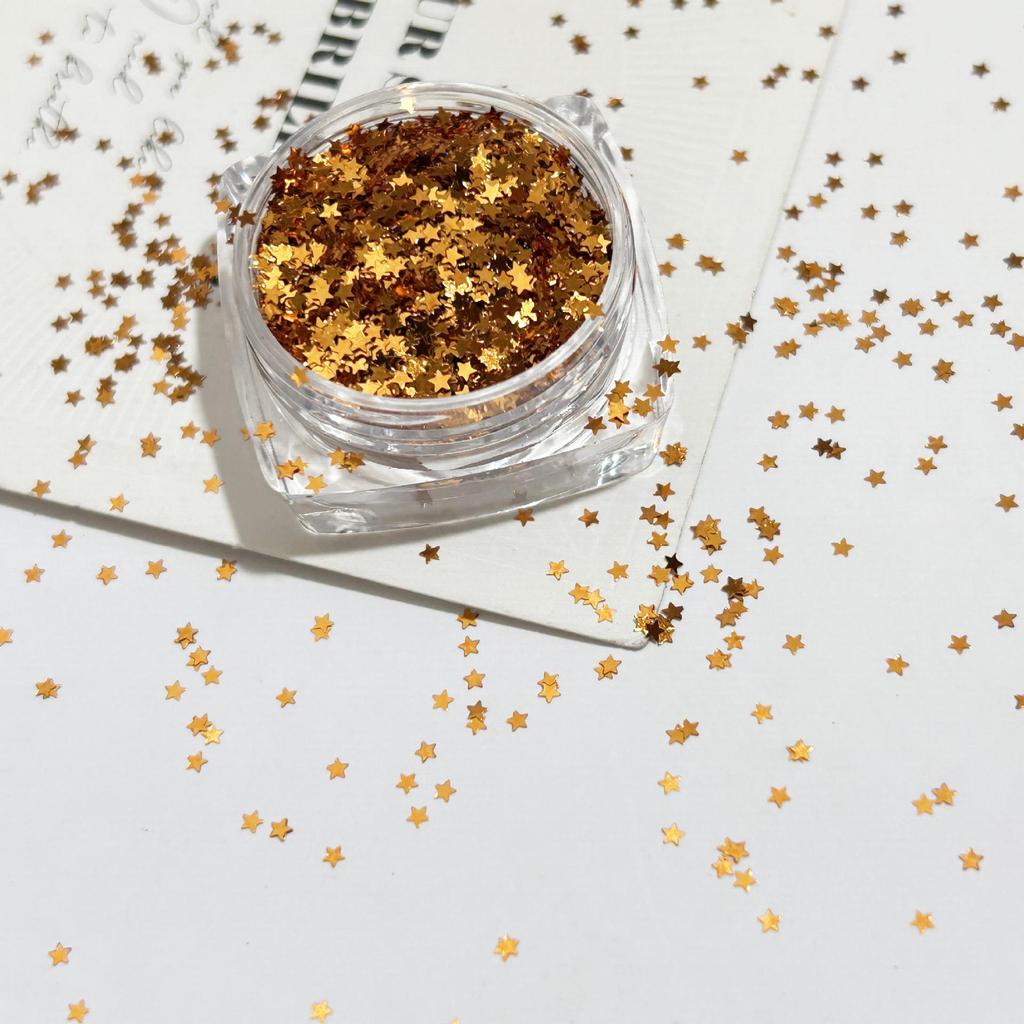 1mm Iridescent Star Nail Art Sequins - DIY Decorations
