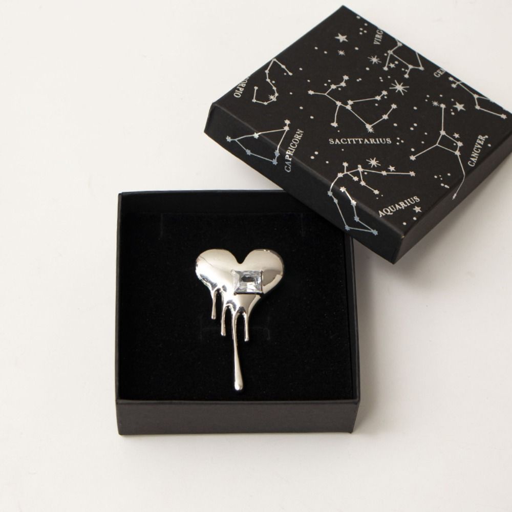 Accessories Simple Jewelry Crystal Women Brooch Lava Love Brooch Fashion Design Korean Style Pin