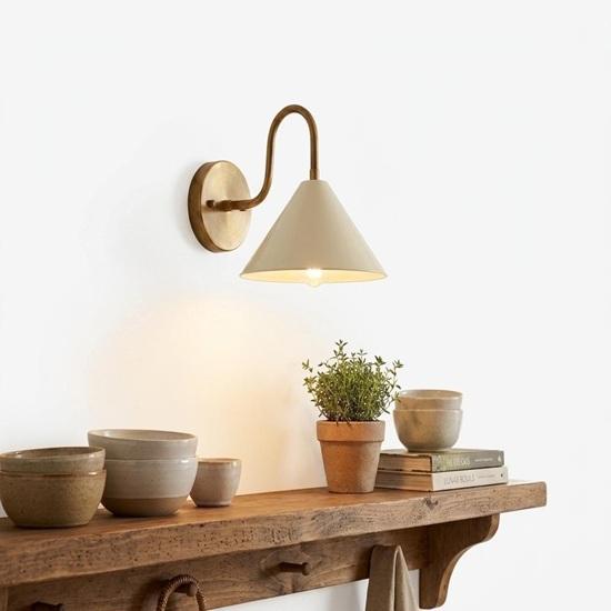 Brass Wall Sconce Light: Mid Century Sconce Lighting Fixtures, Vanity Lights