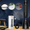 15W White Laser LED Flashlight Zoom Torch USB Rechargeable Light Outdoor Camping Hunting Fishing Walking Riding Lighting Lamp