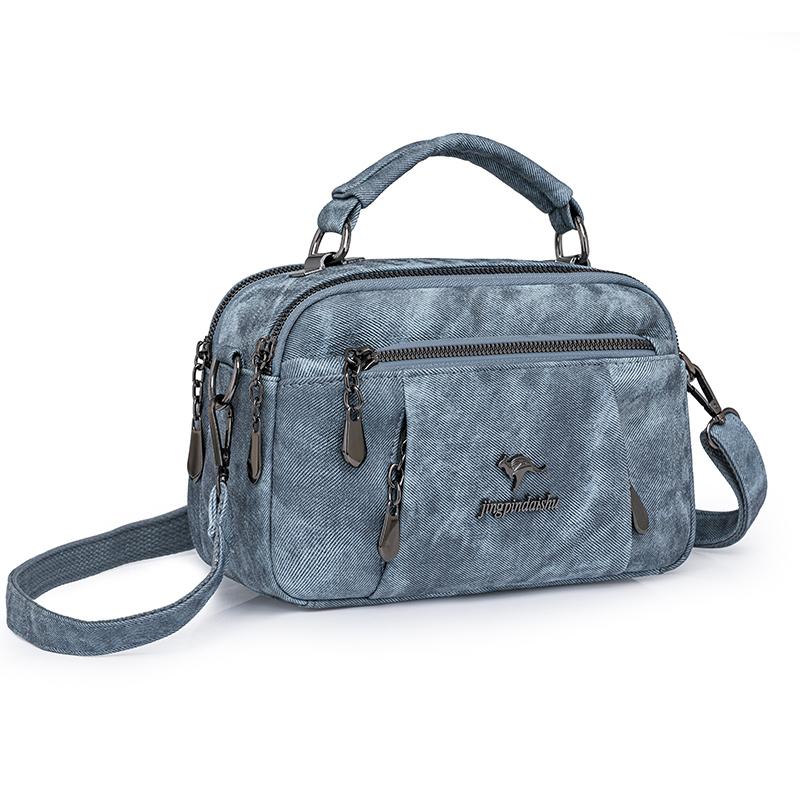 Damska Mała Kwadratowa Torebka Miękka Skórzana Torebka Ręczna Torba na Ramię dla Mamy Średniego Wieku Torba Crossbody