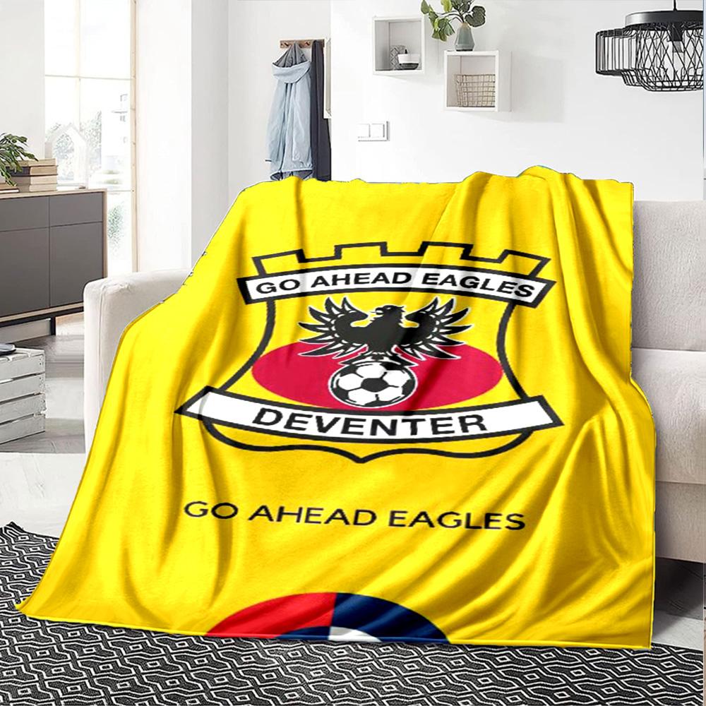 Go Ahead Eagles Print Flanelldecke Hohe Qualität Warm Bequem Decke für Alle Jahreszeiten Perfekt für Geschenke Heimdekoration