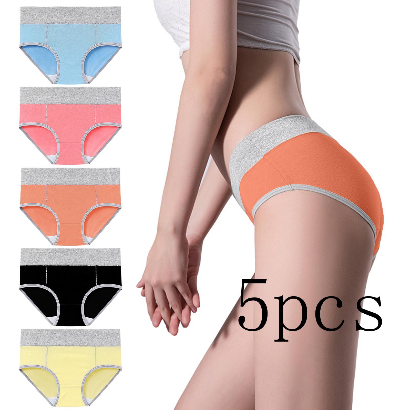 

Модное женское нижнее белье большого цвета с контрастной треугольной строчкой, 5 шт.