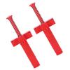 2PCS Red Brick Line Black Building Construction Fixture Durable Leveling Measuring Tool