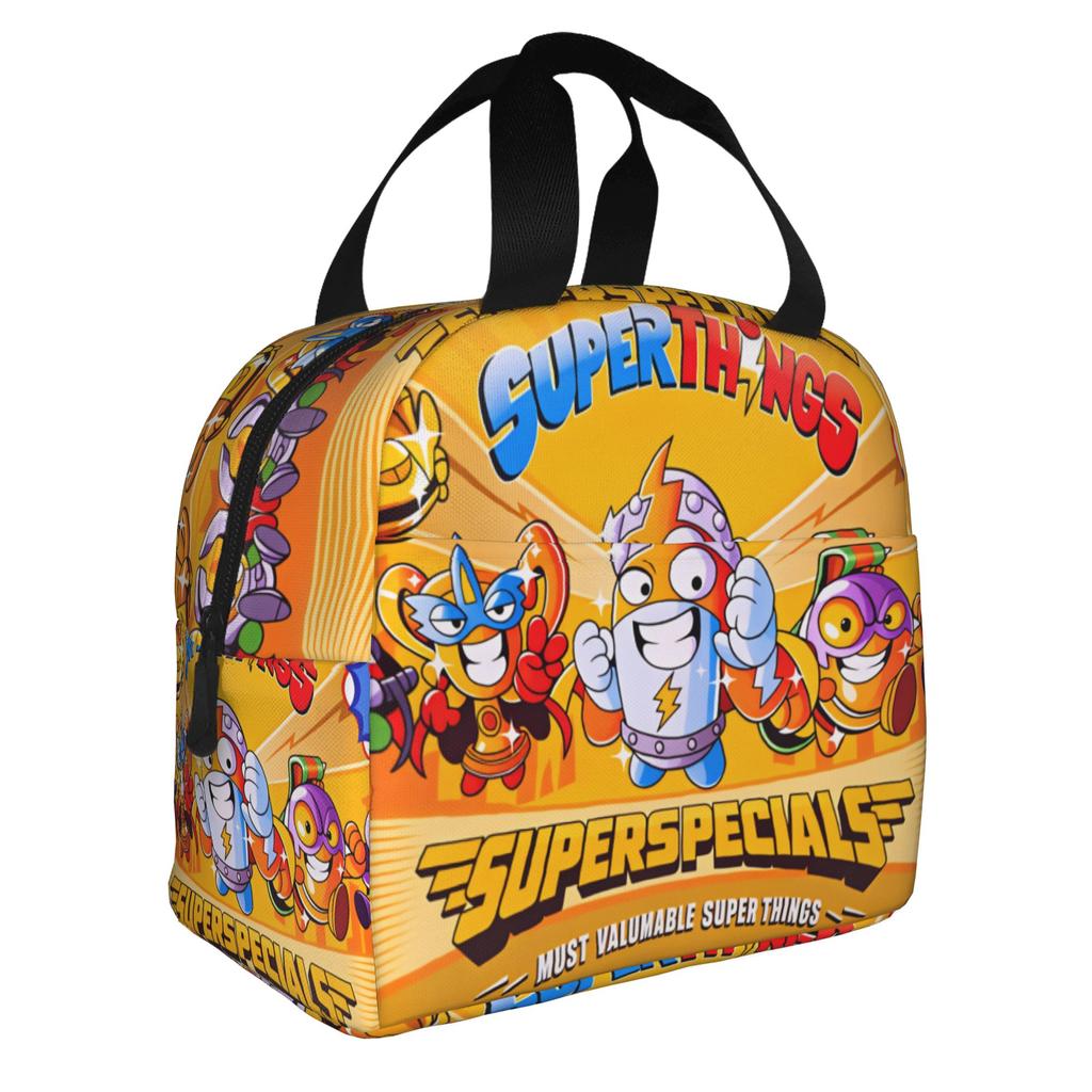 Custom S-Super Z-Zings Cartoon Insulated Lunch Bag for Camping Travel Game Waterproof Thermal Cooler Lunch Box Women Men