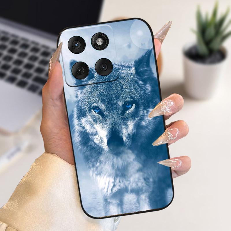 For Motorola Edge 70 5G Case Soft Silicone TPU Fashion Animal Flower Phone Cover For Motorola Moto X70 Air 5G Protective Shell