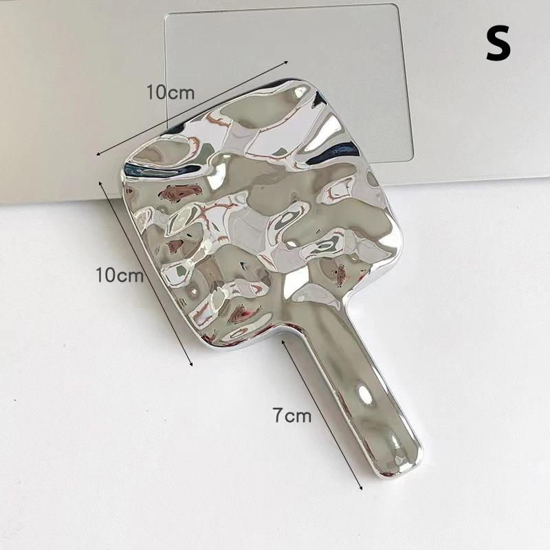 

Portable Square Hand Makeup Mirror - Electroplating Handle Design, Handheld Makeup Mirror, Beauty Mirror