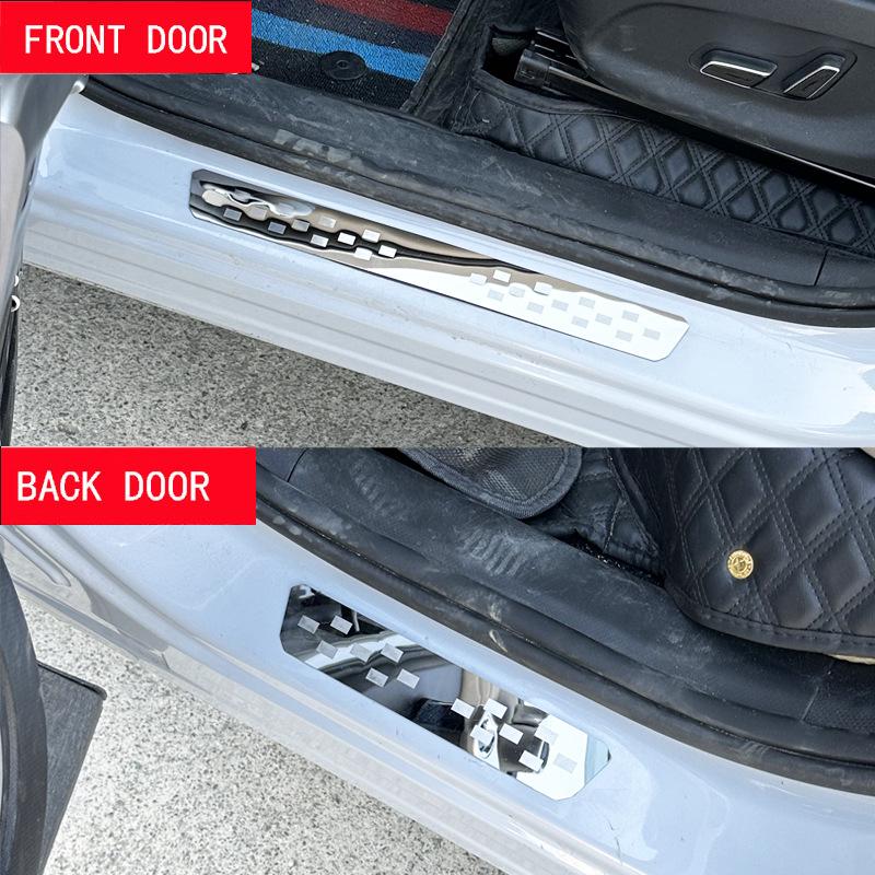 Ultra-Thin Door Sill Strips for Citroen C3/C4/C5/C6, Peugeot 2008/3008/4008
