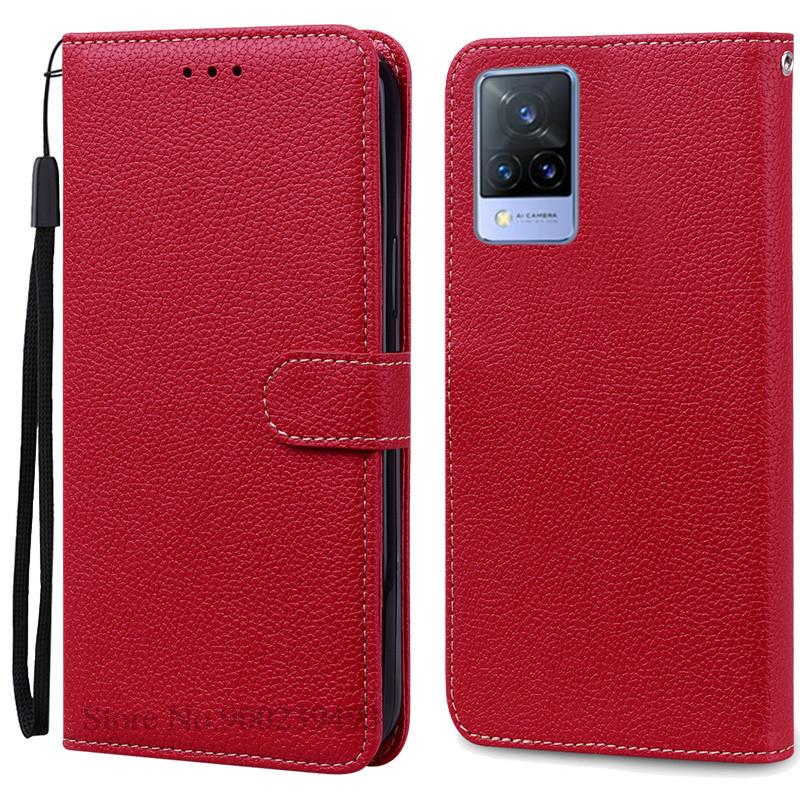Pro Vivo V21 Pouzdro Silikonové Peněženkové Vyklápěcí Pouzdro na Telefon pro Vivo V2050 V2066 V2108 VivoV21 Kožené Pouzdro Coque pro Vivo V21 5G Fundas