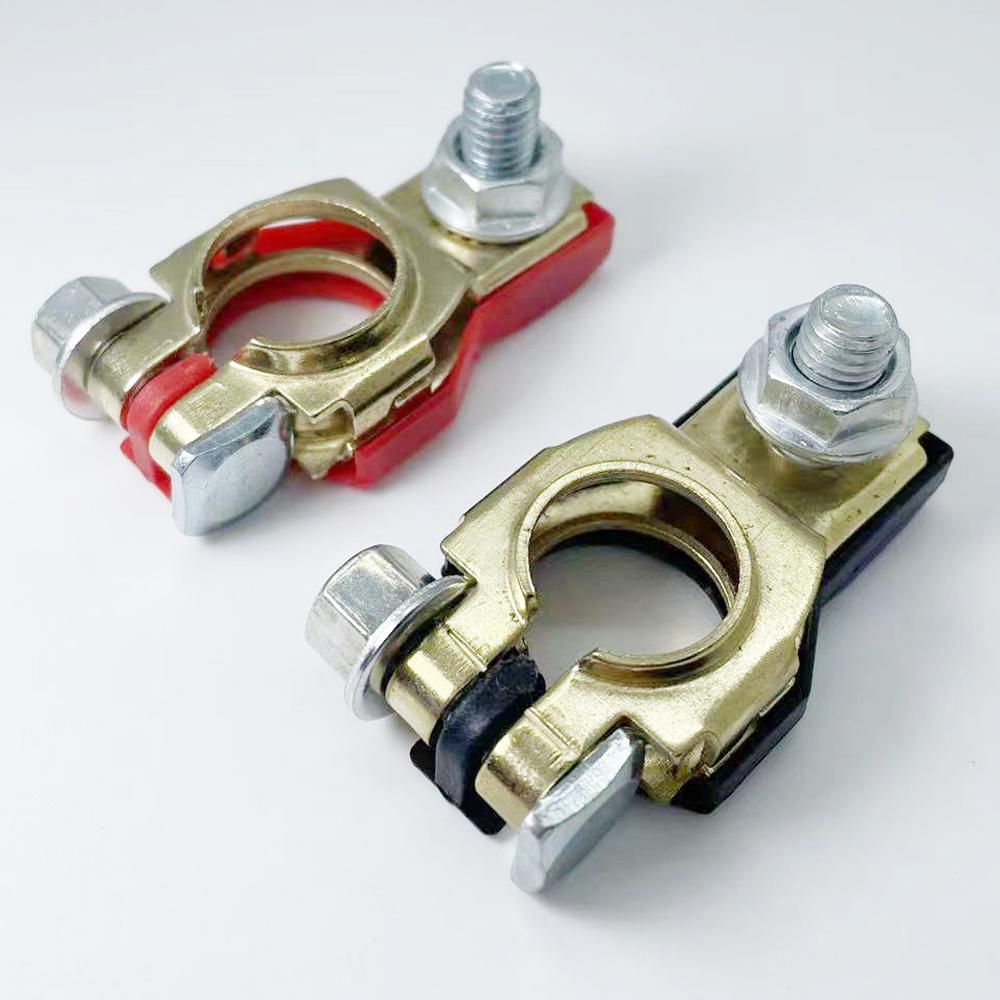 

Автомобильный аккумулятор клемма латунные разъемы 24 В 12 В положительный отрицательный быстросъемный аккумулятор кабель клемма верхние автомобильные аксессуары