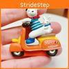 Cartoon Resin Dog Rabbit Figurine Ride Motorcycle For Home Office And Gift Party
