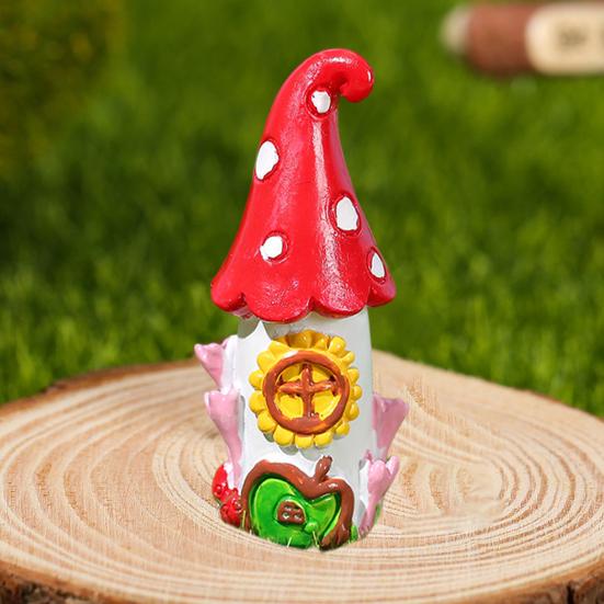 Mini domeček stolní ozdoba 3D malý roztomilý pryskyřičný výrobek dárky pohádková zahrada houbová chaloupka stolní dekorace miniaturní zahradní doplňky
