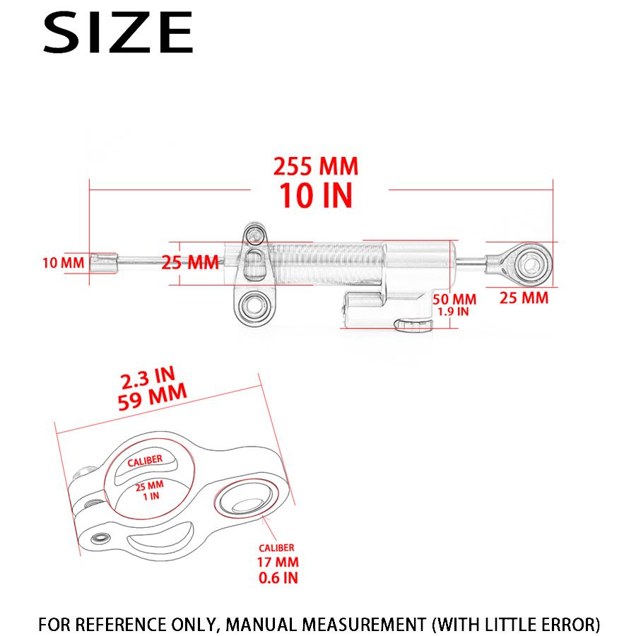 Lenkungsdämpfer, Motorraddämpfer, Lenkungsstabilisator für Aprilia Shiver TUONO R V4R Factory V4 R MANA 850 RS125 RSV4 RSV