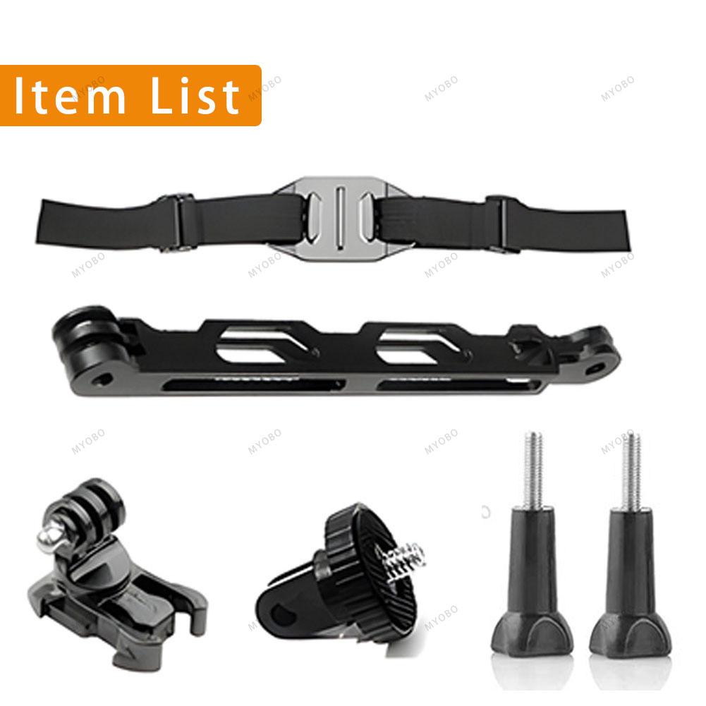 Helmet Strap Mount for Gopro for Cycling Bike Vented Helmet Strap Head Belt Holder for Insta360 Osmo Action Camera Accessories