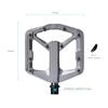 CRANK BROTHERS MTB-Flachpedal Stamp 3 Magnesiumkörper S Grau