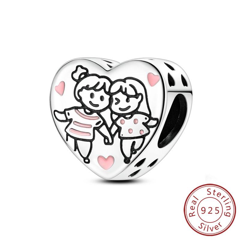 New Copper Charms Beads Pendants Summer Ocean Turtle Beach Fruit Shell Blue Charm For Women Bracelet Jewelry Gift