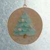Acrylic Christmas Tree Ornament Decorative Sea Glass Coastal Holiday Accent Pendant Unique Religious Gift