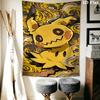 Mimikyu Star Wall Hanging Printed Fabric Blanket Decorative Tapestries for Bedroom Living Room Home Decor