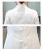 Spring/Summer 2023 Cotton Linen Zen Cheongsam Dress with Frog Buttons - Artistic Retro Chinese Style