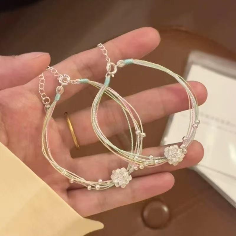 Colorful Lotus Five-Color Handmade Woven Bracelet: Summer Friendship Gift