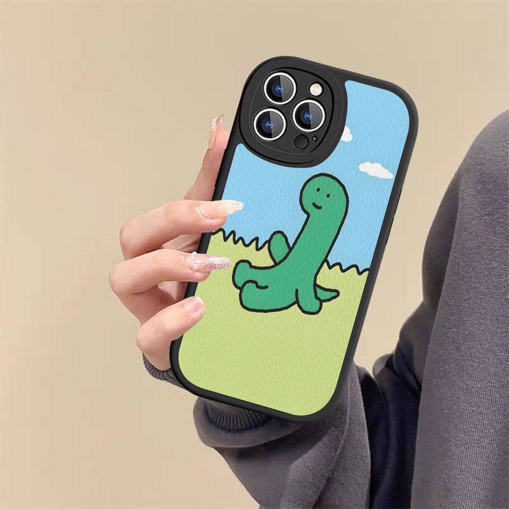 

Cute J-Jog-uman-s Dinosaurs Leather Phone Case For iPhone 16 16e 15 14 13 12 11 Pro Max Plus Mini Cover iphone 13