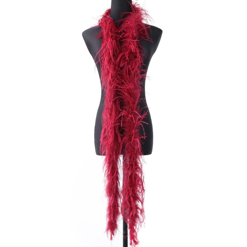 Stylish Ostriches Plumage Neck Wrap For Outfits And Home Decoration