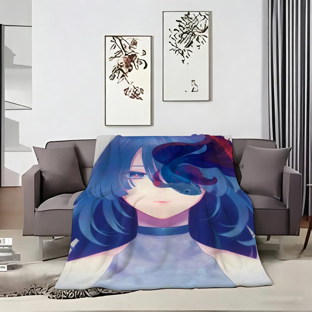 Anime B-BoysS AbyssS Throw Lightweight 240g Flannel Blanket Soft Skin-friendly for Summer Cooling