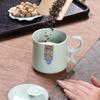 Ceramic Tea Cup with Lid Filter Tea Office Mug Jingdezhen Tea Set Celadon Cup Water Cup Teacup Mark Cup Drinkware