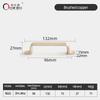 Oukali Custom Colour Popular Furniture Hardware Kitchen Cabinet Modern Dresser Pull Gold Furniture Handle & Knob