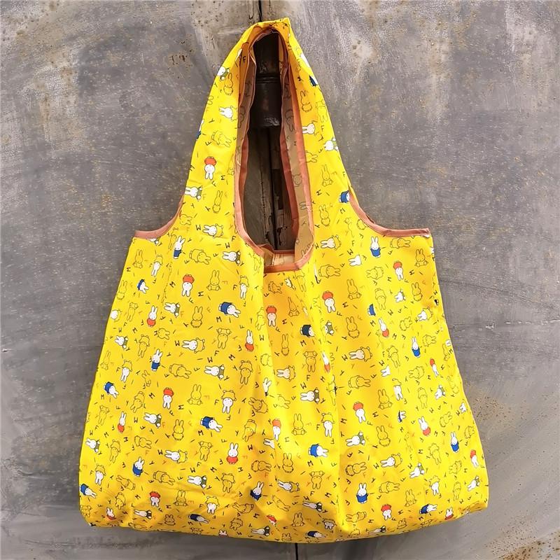 Eco-friendly Foldable Shopping Bag – Japanese & Korean Cartoon Design, Portable and Sturdy