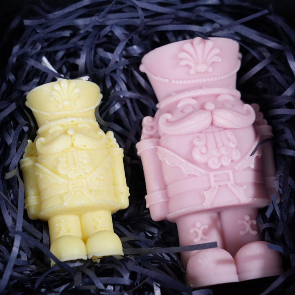 Tlustý voják Silikonová forma na svíčku na výrobu vonného mýdla DIY Domácí dekorace 3D malba Stojan na sádru Muži Forma Kancelářské dárky