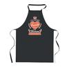 Kitchen Apron - PLANETEE - Viviane - Black - Princess Pattern - 90x60 Cm