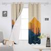 Cartoon Mountains Cactus Desert Sun Blackout Curtains For Bedroom Blinds Drapes Window Curtains For Living Room High Shading