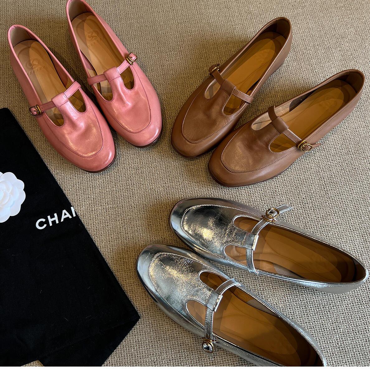 Fashion temperament British style thick heel small leather shoes women s loafers 35