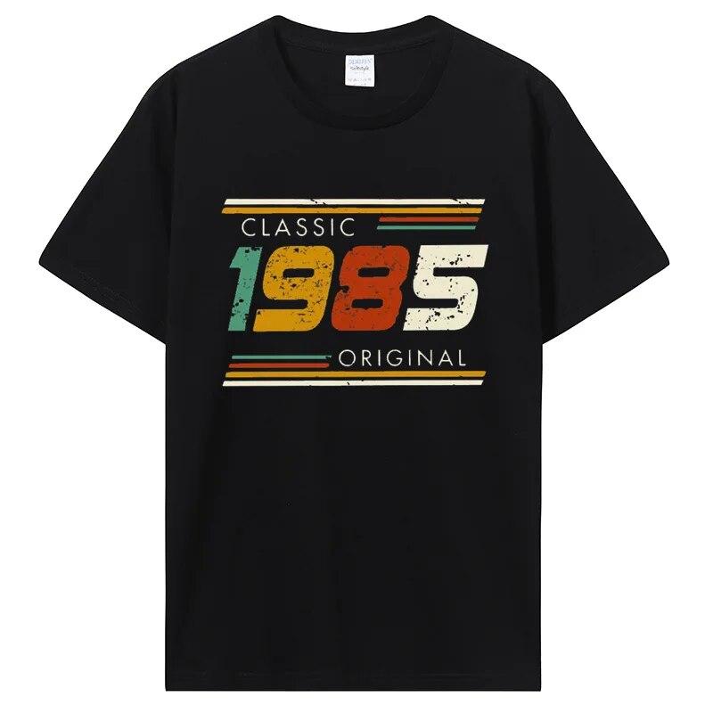 Funny Classic 1985 Original Vintage T Shirt Summer Graphic Unisex Cotton Tshirt Streetwear Birthday Awesome T-shirt Clothing