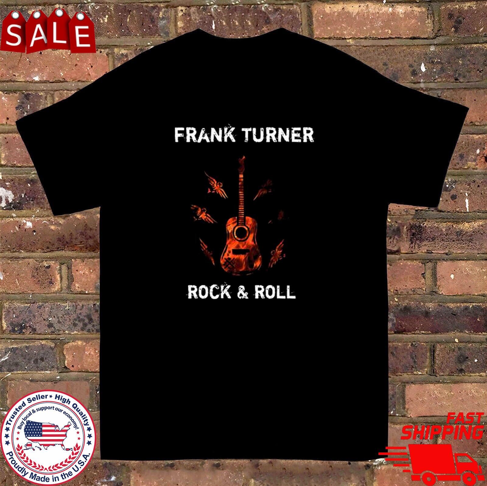 Frank Turner Rock N Roll Black Cotton T Shirt Size S-5XL XXL