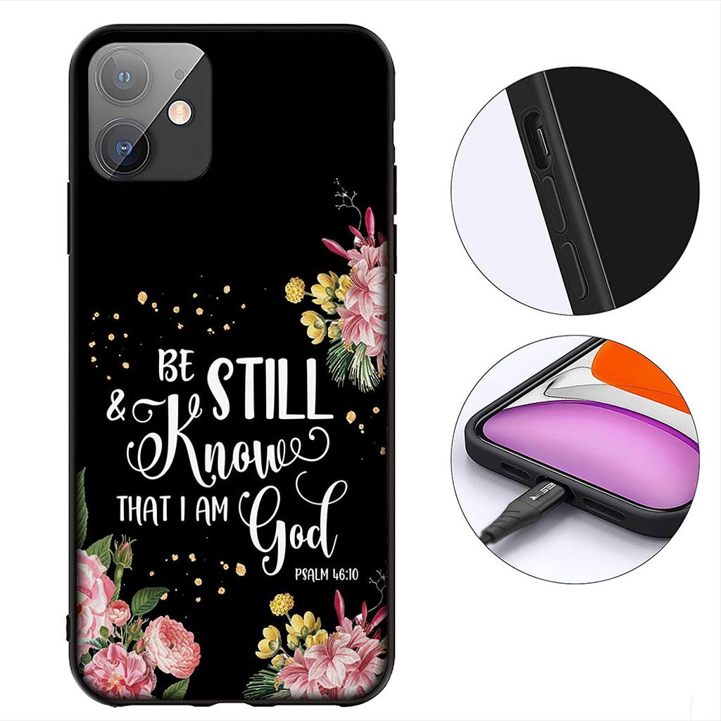 Bibelvers Jesus Christus Christliche Blume Handyhülle für Xiaomi Poco C85 C65 C75 X7 X6 M6 M8 F7 F8 Ultra F6 Pro Schutzhülle