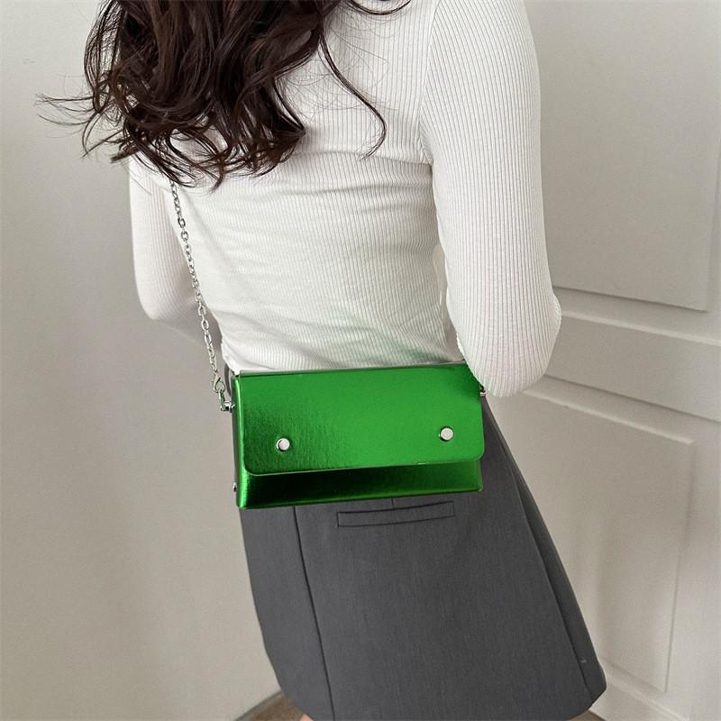 Trendy Chic Small Square Shoulder Bag For Women Stylish Pu Material Fall Fashion
